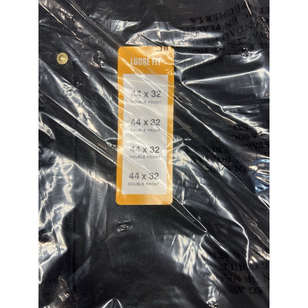 Carhartt B01 Double Front USA Made Duck Pant 44x32 Black Loose Fit UFCW Made NWT - Picture 5 of 15